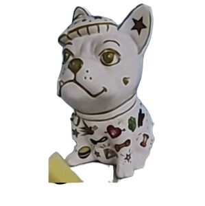 Tattoo Ceramic Dog Piggy Bank Frenchie Customize me Paint Personalize